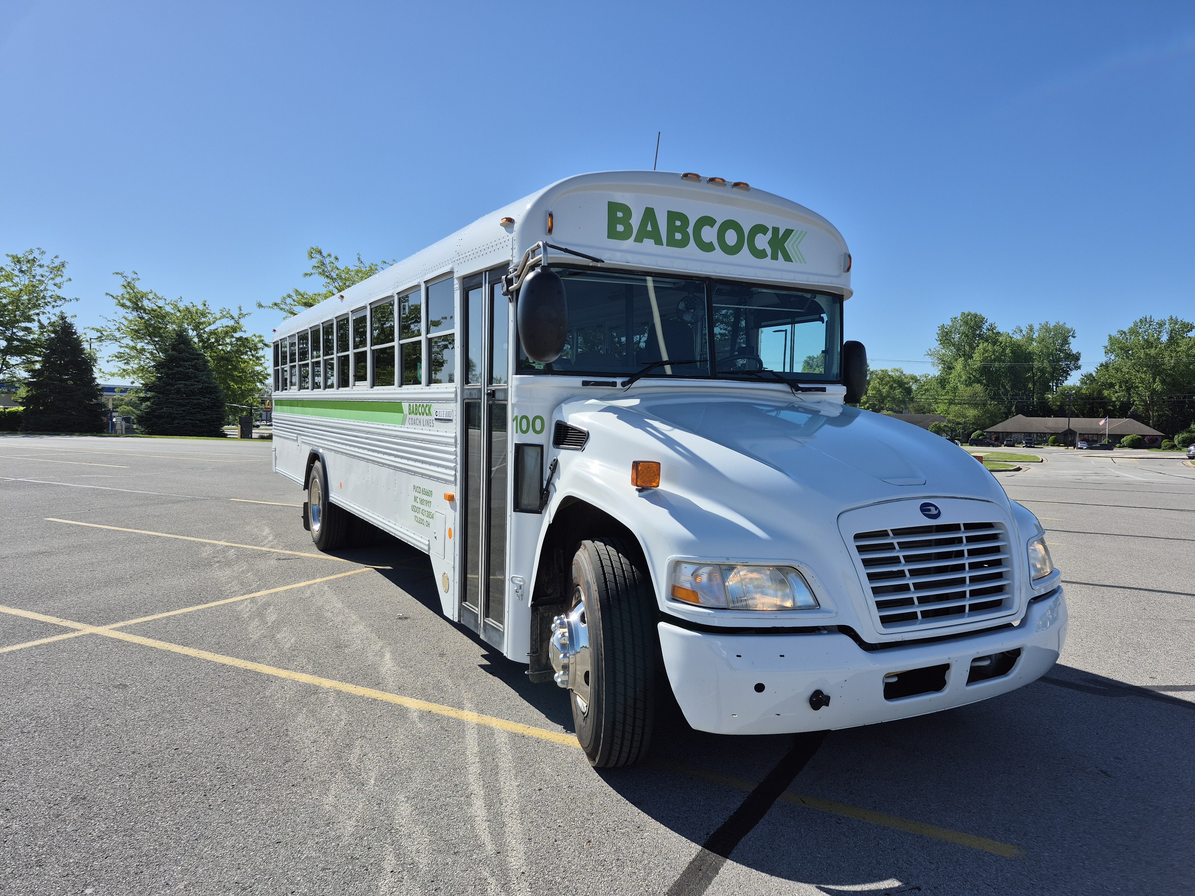 Babcock Coach Lines bus front view